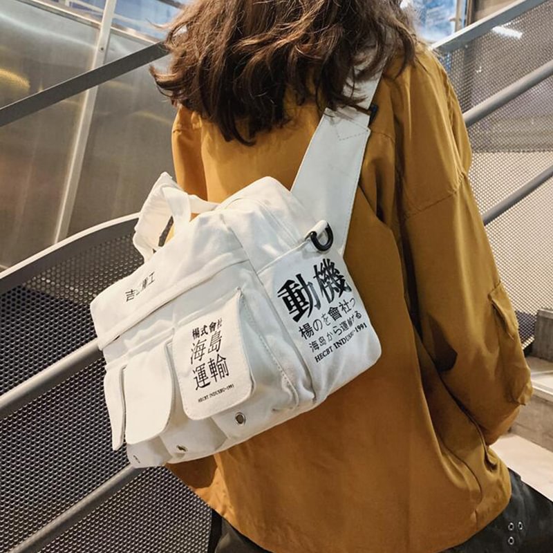 Japanese Printed Industry Shipping Backpack / Techwear Club / Techwear