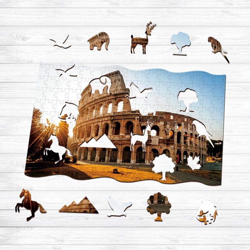 Colosseum Wooden Puzzle-Ainnpuzzle