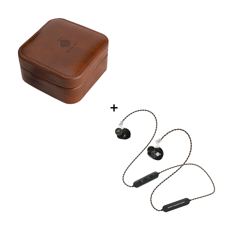 Hidizs EA01 Leather Case + H1 Neckband Sports Bluetooth HiFi Earphones Bundles