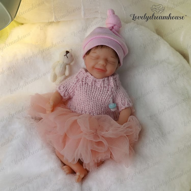  [Kids Reborn Gift] 6'' Sophia 100% Silicone Body Tiny Baby Doll Girl - Reborndollsshop.com®-Reborndollsshop®