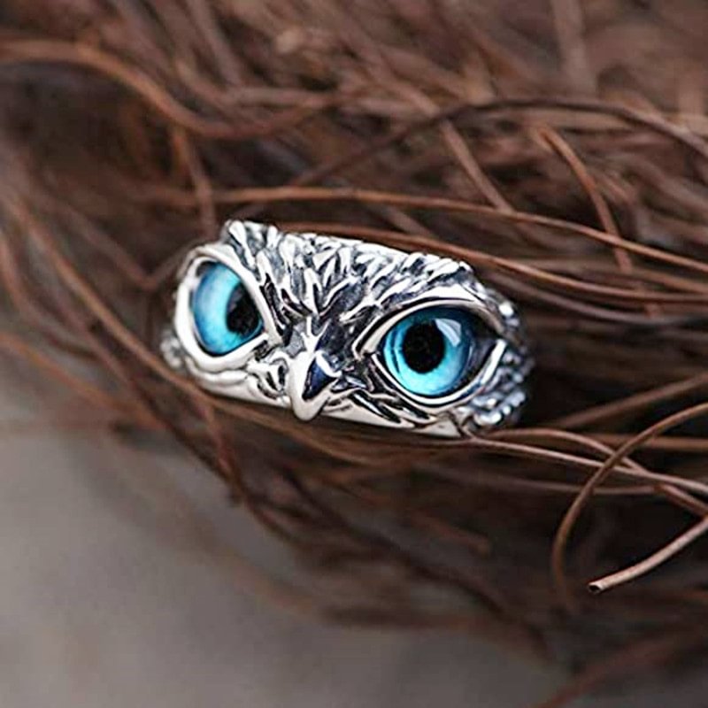 Owl Ring Adjustable Jewelry / Techwear Club / Techwear