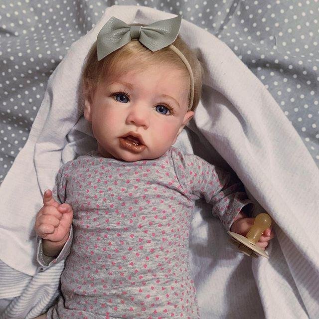 Reborn Silicone Girl Dolls 12 inch Realistic Reborn Baby Doll Dafne 2022, Real Looking Eyes Open Baby Dolls -Creativegiftss® - [product_tag]
