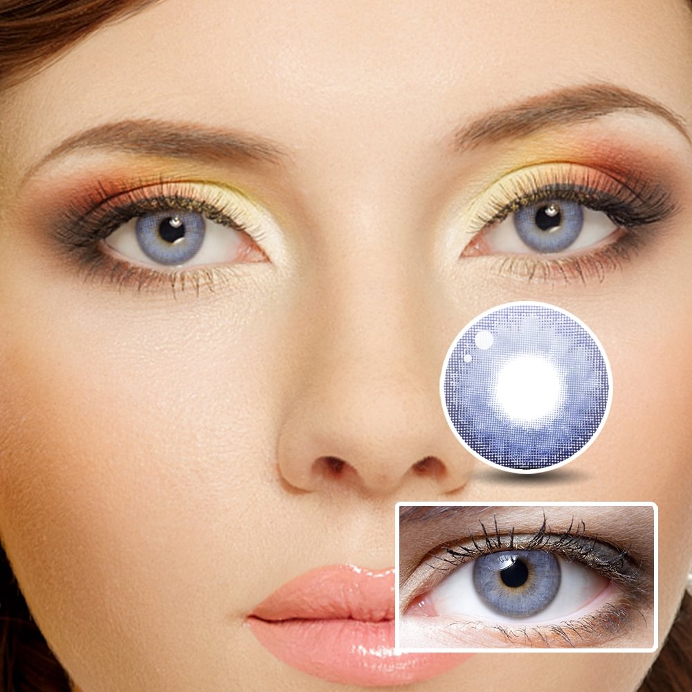 NEBULALENS Gem Violet Yearly Prescription Colored Contact Lenses NEBULALENS