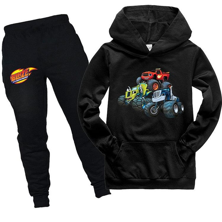 Mayoulove Kids Blaze and the Monster Machines  Hoodie with pants 2pcs Tracksuit-Mayoulove