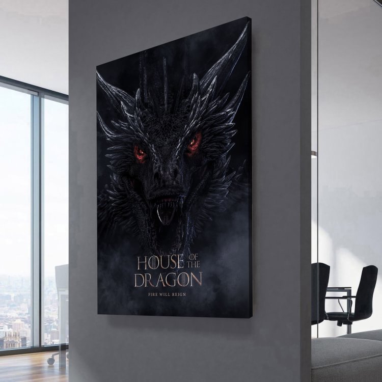 House of the Dragon Poster Canvas Wall Art