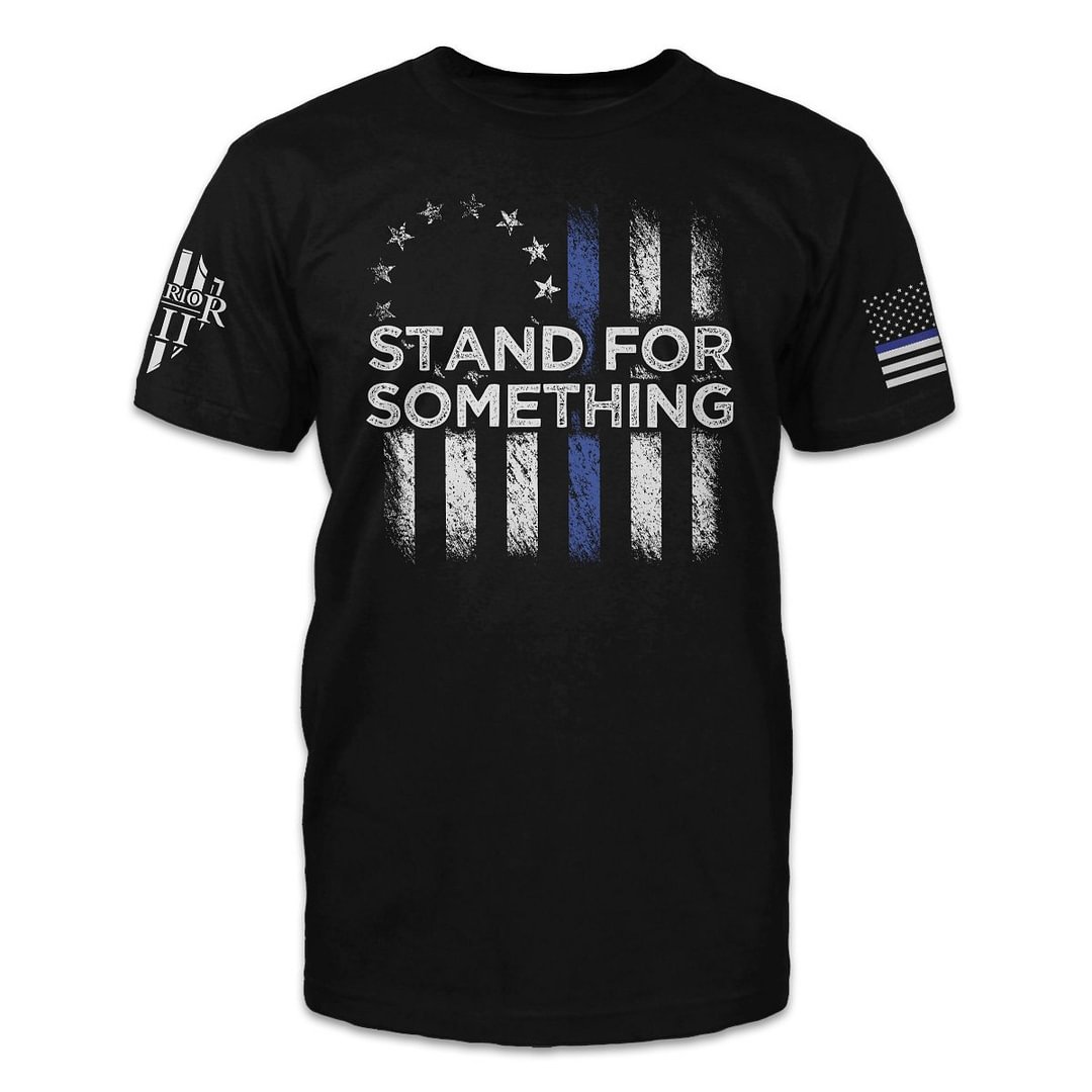 Men's Shirts Stand For Something - Thin Blue Line-Corachic
