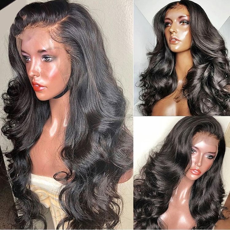 Swedish Ultra Thin Lace Wig丨10-30 Inches Black Body Wave Hair丨13×4×1 HD Lace Wig