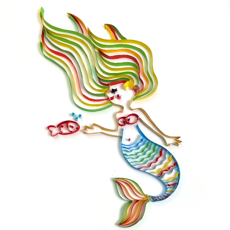 JEFFQUILLING™-JEFFQUILLING™ Paper Filigree Painting Kit -Mermaid