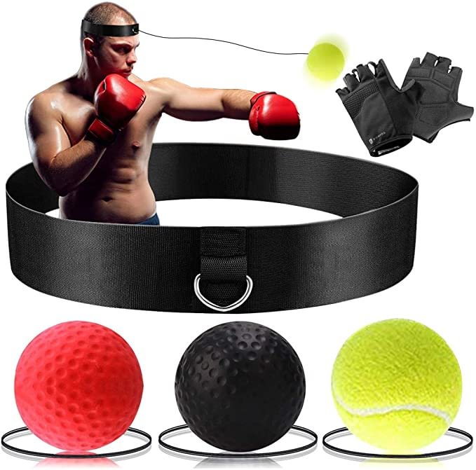 Boxing Reflex Ball Sets with 4 Free Gifts(Threader + Velvet Bag + Spare Rope + Hook) - Arlopo