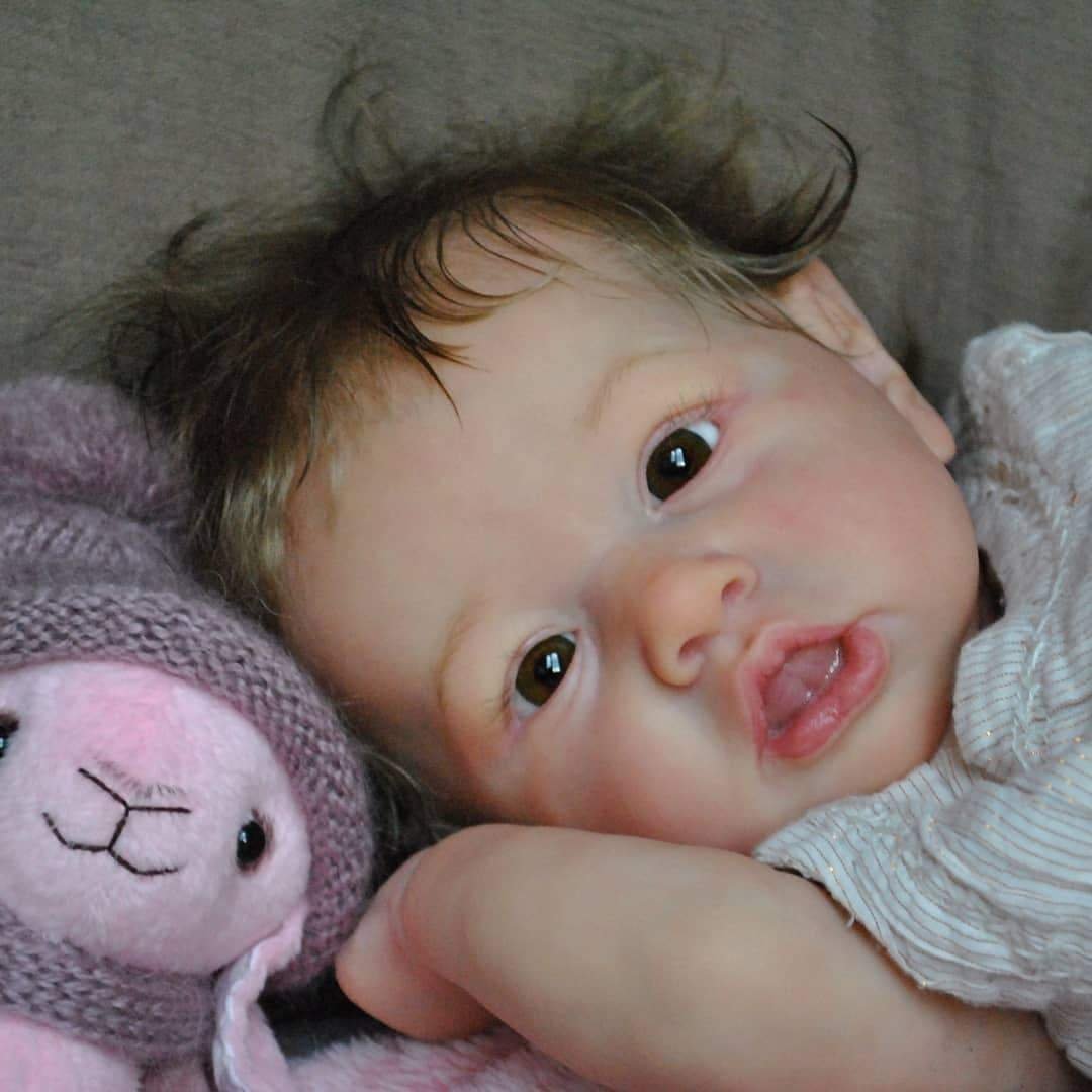 RSG REALISTIC SWEET GALLERY®Realistic 22'' Sweet Lynda Reborn Baby Doll Girl Handmade Toys Gift Lover Toy
