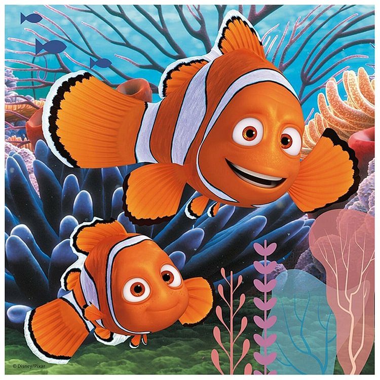 Cartoon Goldfish - Round Drill Diamond Painting - 30*30CM