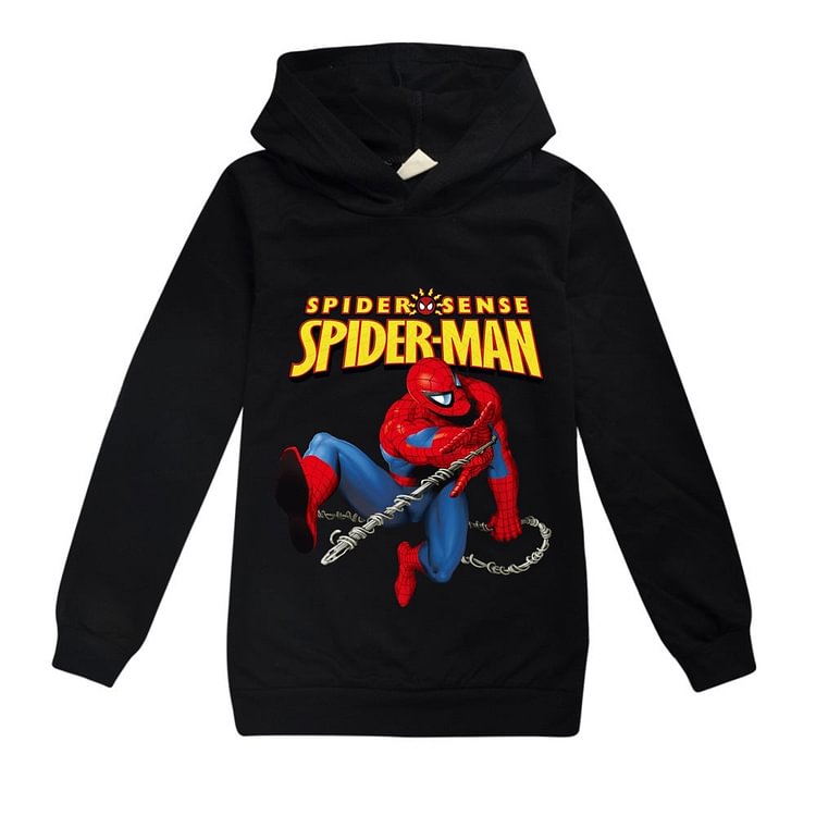 Mayoulove Spiderman Casual Sweatshirt  Spring Autumn Hoodie for Kids-Mayoulove