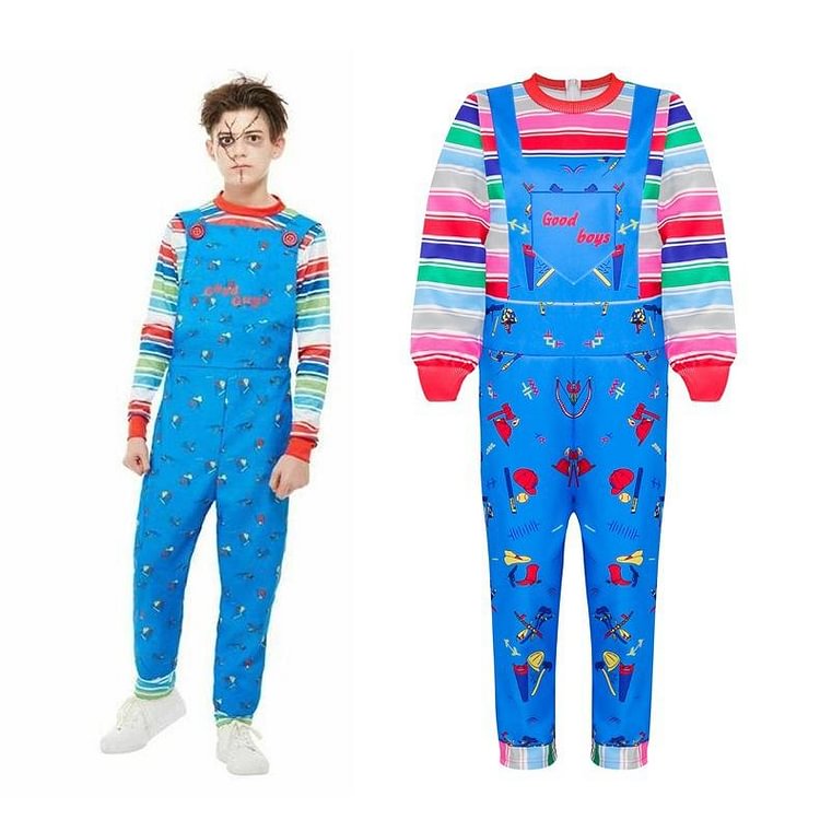 Mayoulove Tom Holland Child's Play Cosplay Costume Boys Girls Bodysuit Halloween Fancy Jumpsuits-Mayoulove