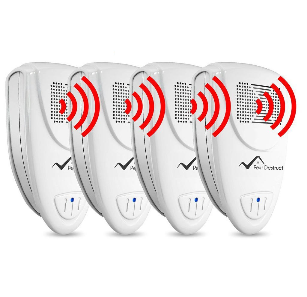 Ultrasonic Cockroach Repeller - PACK of 4 - Get Rid Of Roaches In 48 Hours Or It's FREE - vzzhome