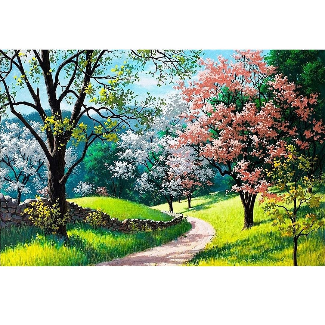 Blooming Tree - Large Paper Jigsaw Puzzle [1000 Pieces]、、sdecorshop