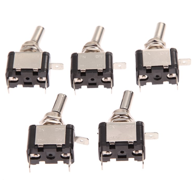 5pcs 14mm Car Boat Marine LED Switches 12V 20A ON OFF Flick Toggle Switch