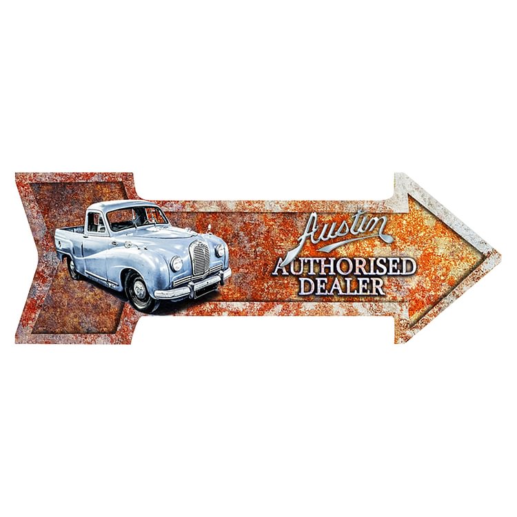 Aus Car - Vintage Tin Signs - 46x16cm