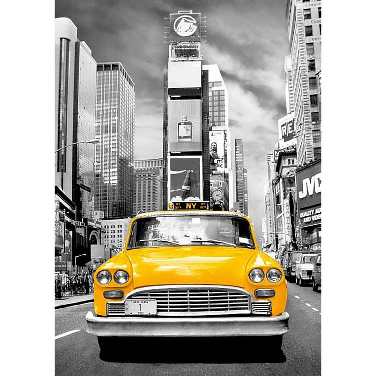New York Taxi - Full Round Drill Diamond Painting - 40x30cm(Canvas)