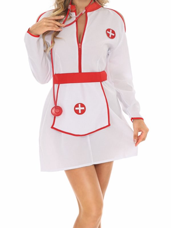 Angel Nurse Costume Erotic Lingerie-Icossi