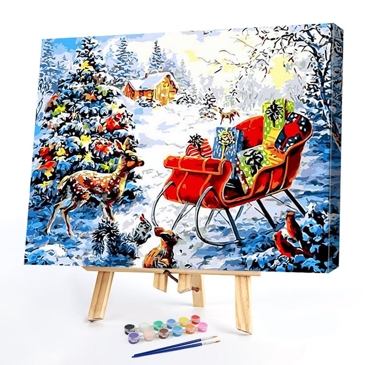 40*30cm - Paint By Numbers - Christmas