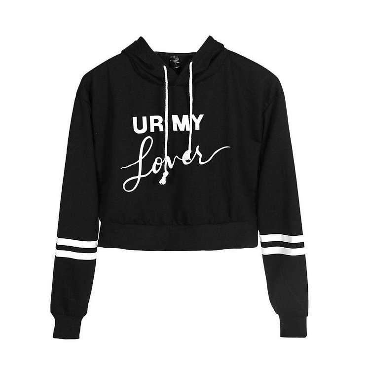 Unisex Taylar Swift Lover Printed Crop Hoodie High Waist Sweatshirt-Mayoulove