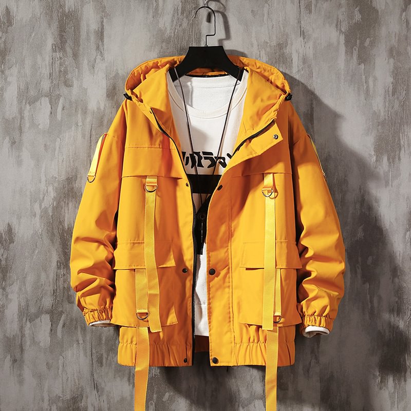 Function Ribbon Multi-pocket Hooded Jacket / Techwear Club / Techwear