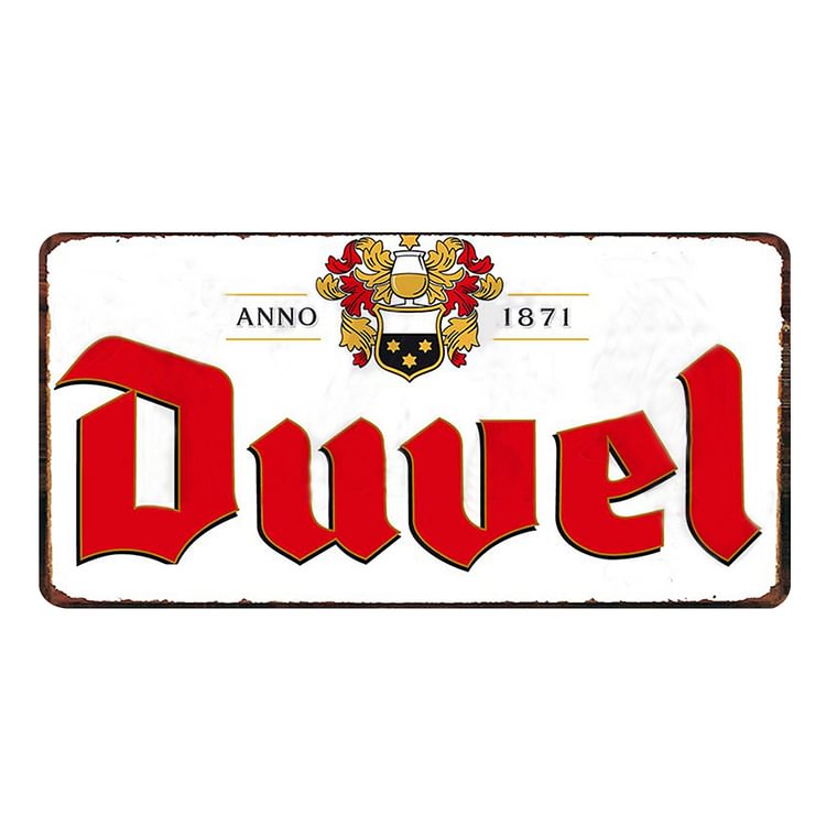 DUVEL Beer Retro Metal Plate Tin Sign for Bar Pub Club Cafe Vintage (A)