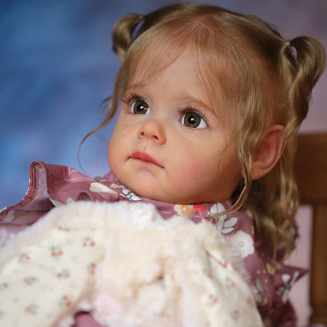 15'' Real Lifelike Soft Weighted Body Reborn Toddler Girl Doll Chloe Realistic Dolls Best Gift Ideas with "Heartbeat" and Coos