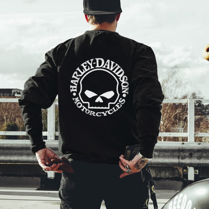 UPRANDY Motorcycles Printed Long-Sleeve Men's T-shirt -  UPRANDY