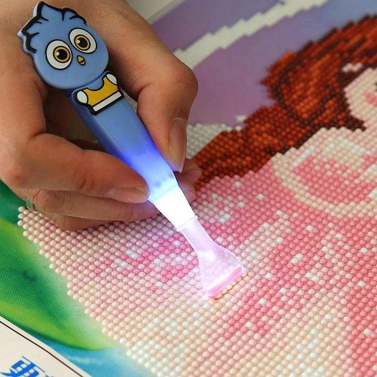 Multi-usage 5D Diamond bricolage peinture Cross Stitch lumineux Drill Point Pen