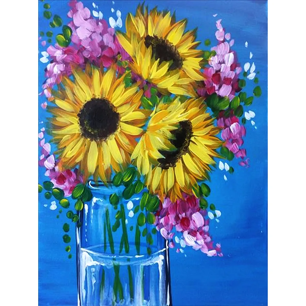 Sunflower -Full Round Diamond Painting