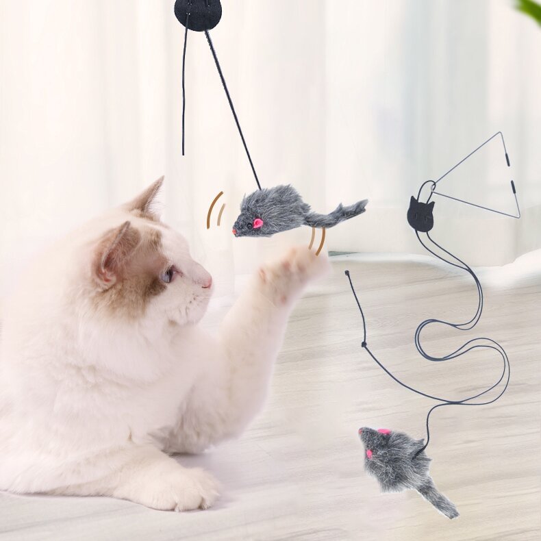 Christmas Advance Promotion Hanging Door Self-hey Cat Toy    
