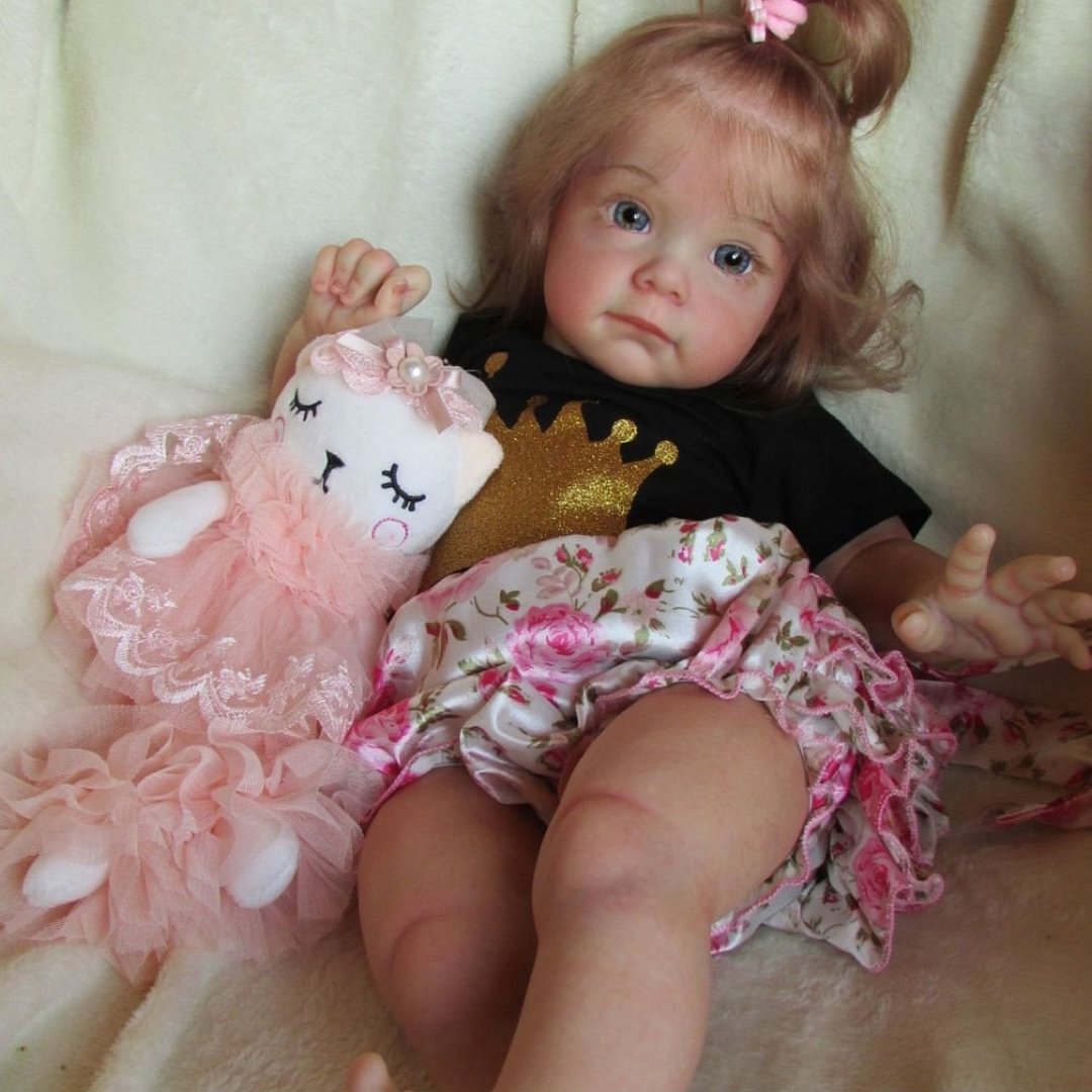 [Dolls with "Heartbeat" and Sound]15'' Truly Look Real Reborn Baby Cute Girl Doll Caroline