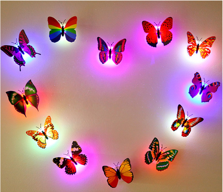 Creative Glowing Butterfly Stickable Night Light（10pcs/set） - tree - Codlins