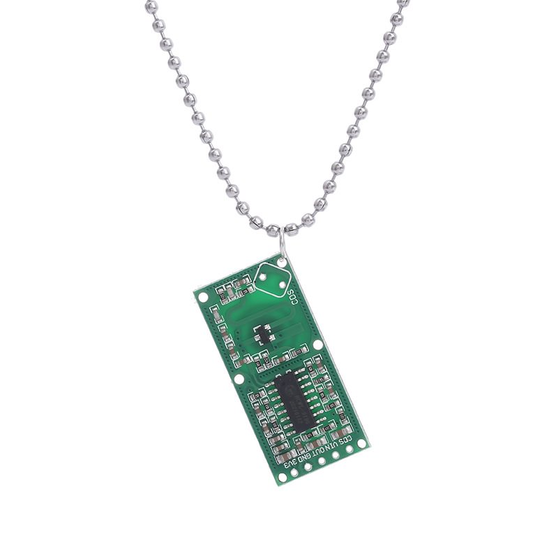 Cyberpunk Futuristic Y2K Street Green Pendant Necklace / Techwear Club / Techwear