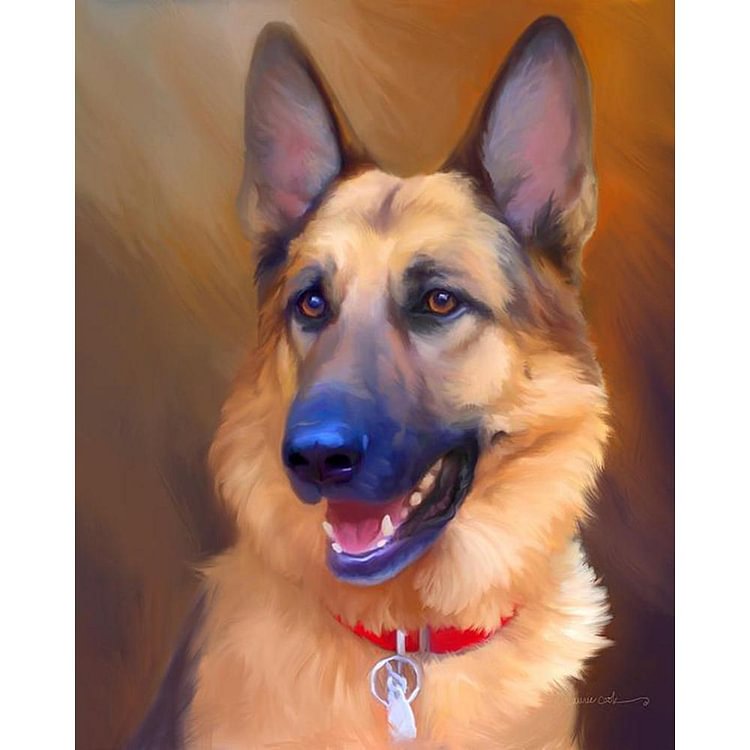 Loyal Dog - Full Round Drill Diamond Painting - 30x40cm(Canvas)