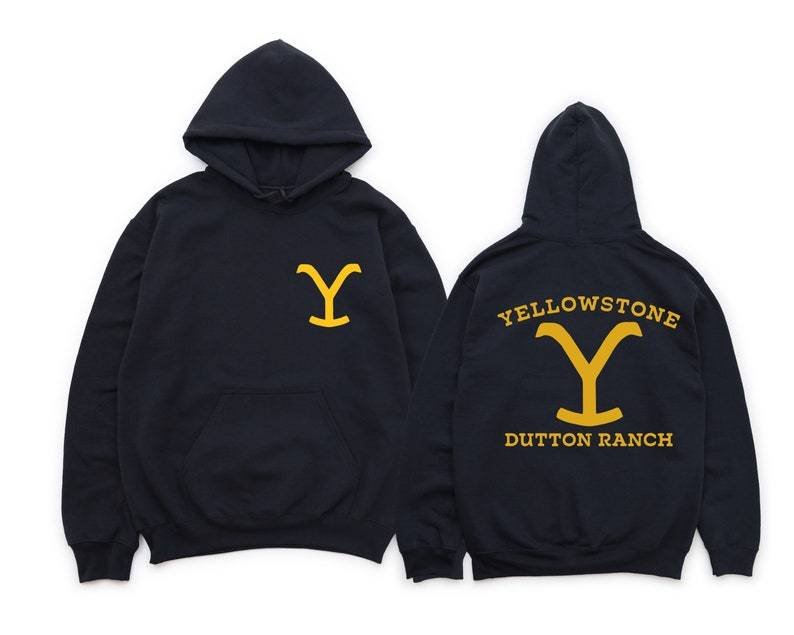 Kesicily Custom Unisex Yellowstone Dutton Ranch Front and Back Hoodie - vzzhome