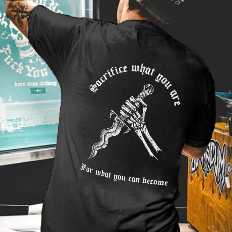 UPRANDY Sacrifice What You Are Printing Men's T-shirt Designer -  UPRANDY