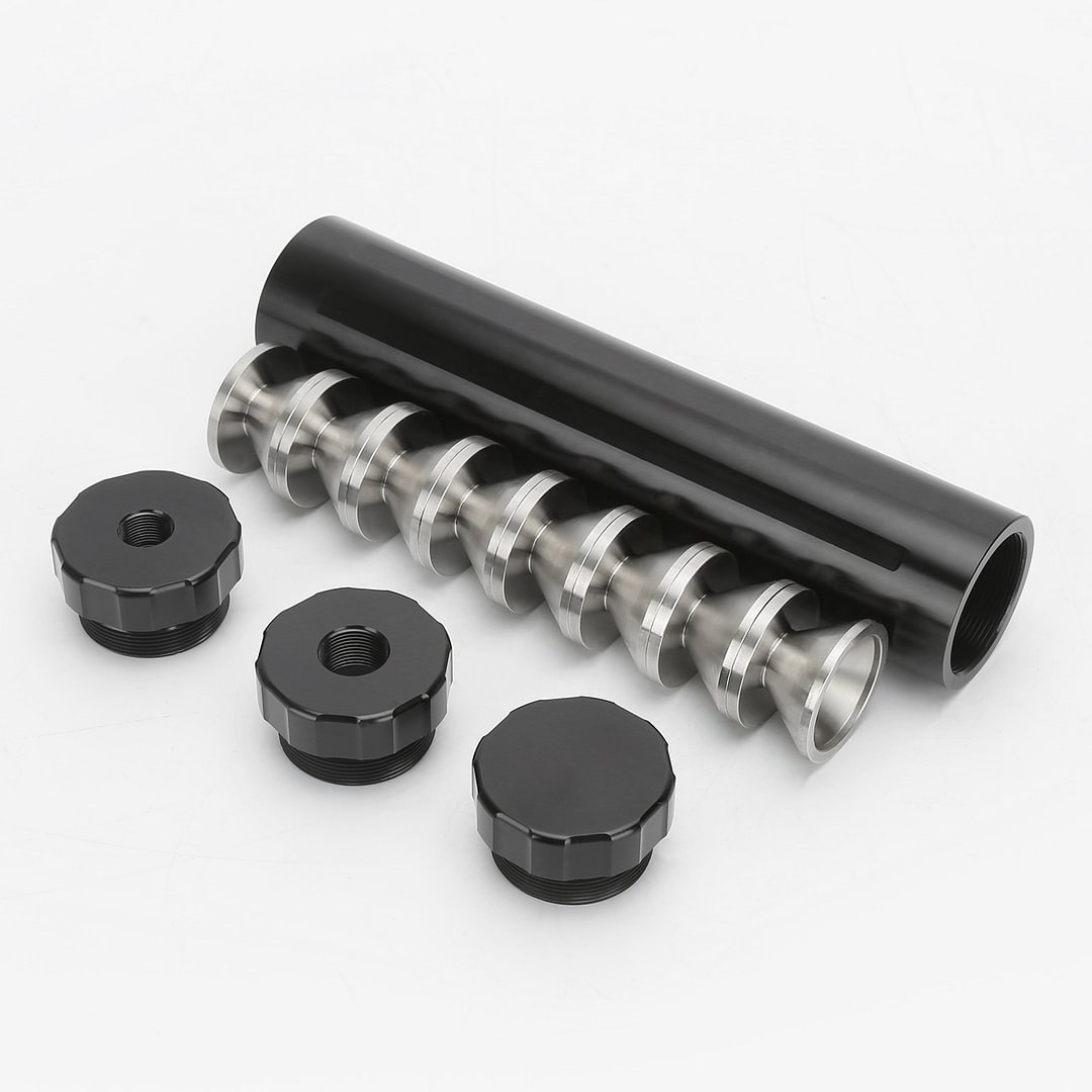 9"L Aluminum Tube D Cell 8pcs Stainless Steel K Cups 1/228 5/824 End