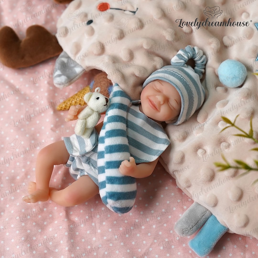  [Kids Reborn Gift] 6'' Cora Soft Full Silicone Miniature Baby Doll New Release - Reborndollsshop.com-Reborndollsshop®