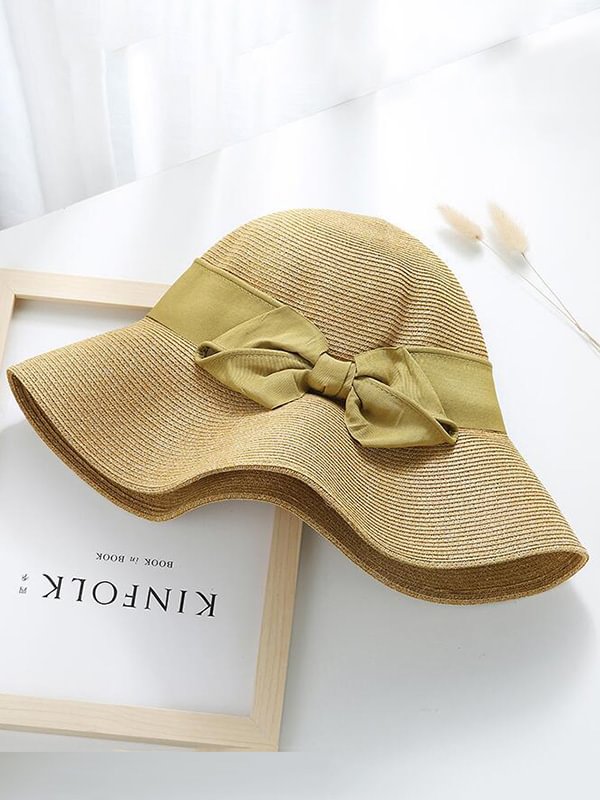 Leisure Sun-Protection Dome Straw Hat