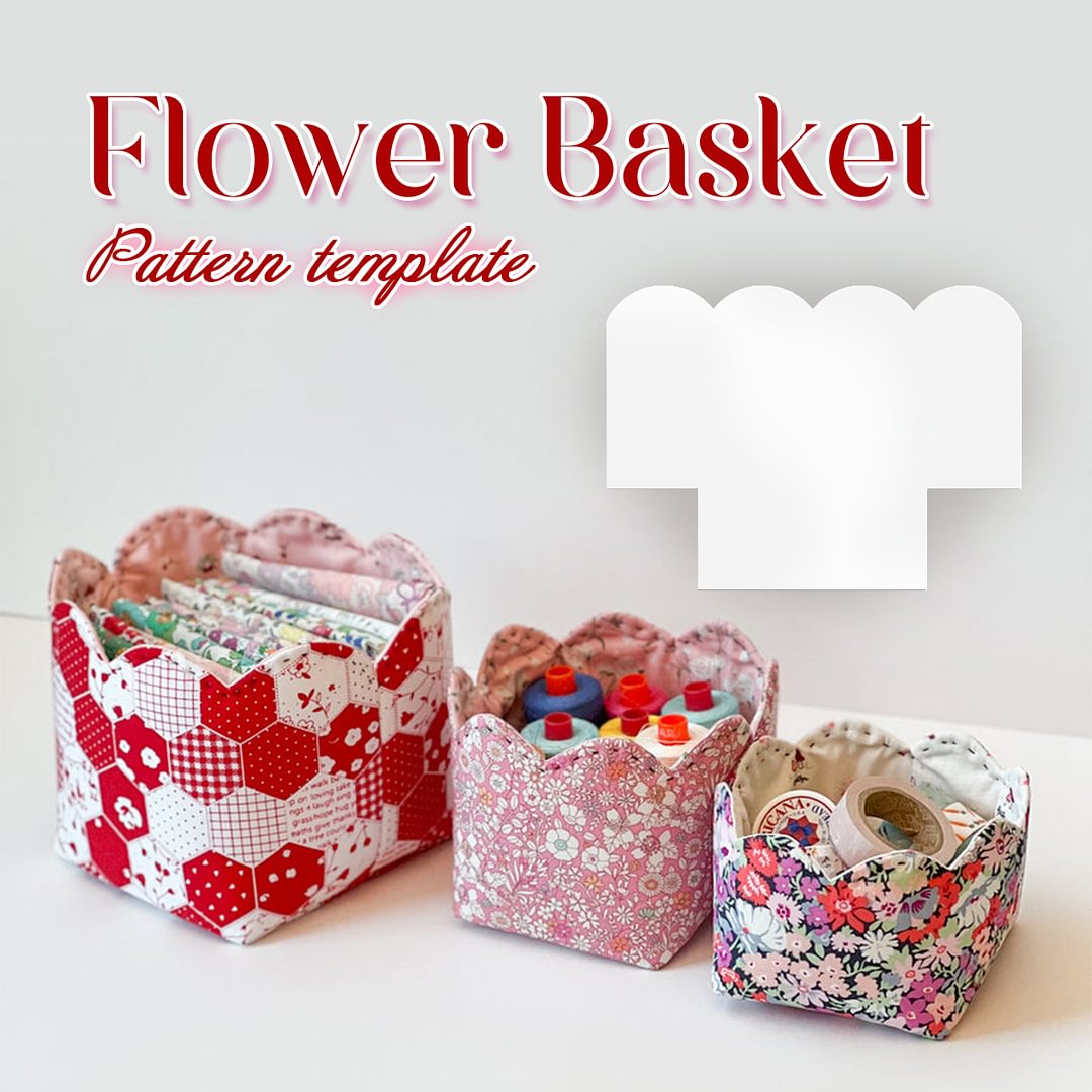 Flower Basket Pattern Tempalte 
