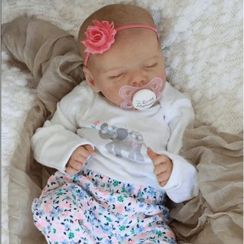 [Heartbeat & Coos] 17'' Real Lifelike Journey Sleeping Reborn Baby Doll Girl 2022 -Creativegiftss® - [product_tag]