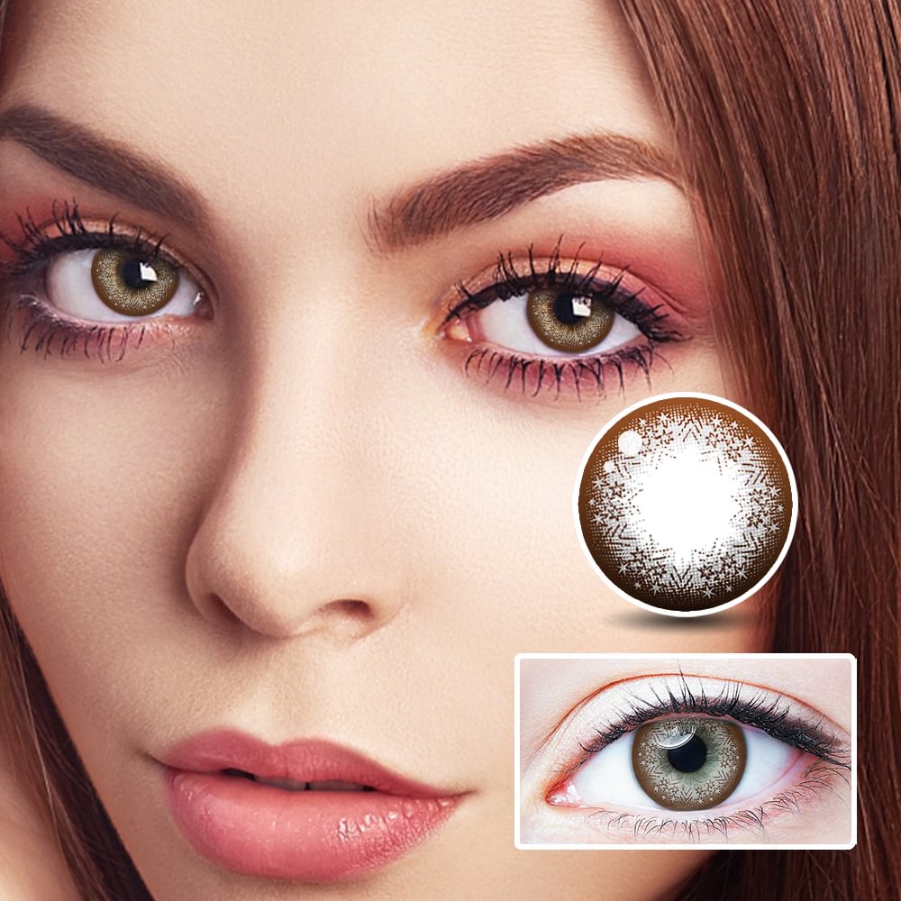 NEBULALENS Barbie Gray Yearly Prescription Colored Contact Lenses NEBULALENS