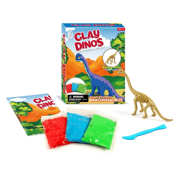 Create Your Own Dino Models with Modeling Clay-Mayoulove