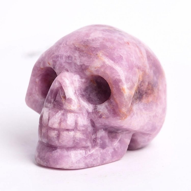 2" Purple Mica Crystal Skull Carvings