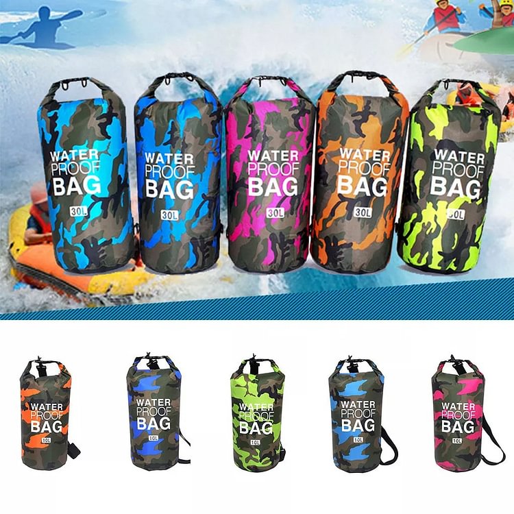 20L Waterproof Swimming Bag Dry Sack Camouflage Colors Fishing Boating Kayaking Storage Drifting Rafting Bag 2L 10L 20L - tree - Codlins