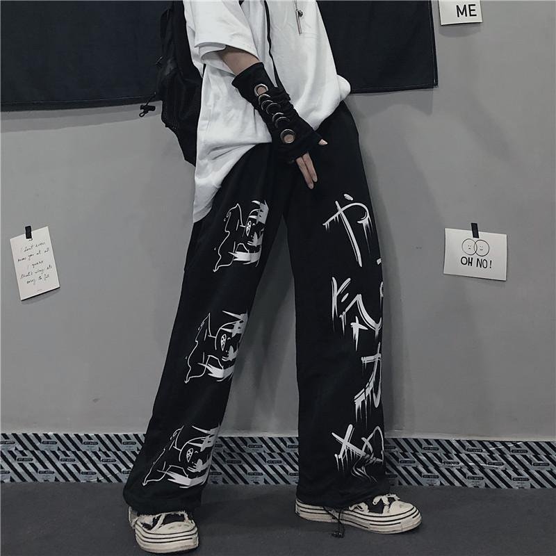 2022 Unisex Anime Hip Hop Male Joggers Trousers Fashion Streetwear Japanese Streetwear Harajuku Pants / Techwear Club / Techwear