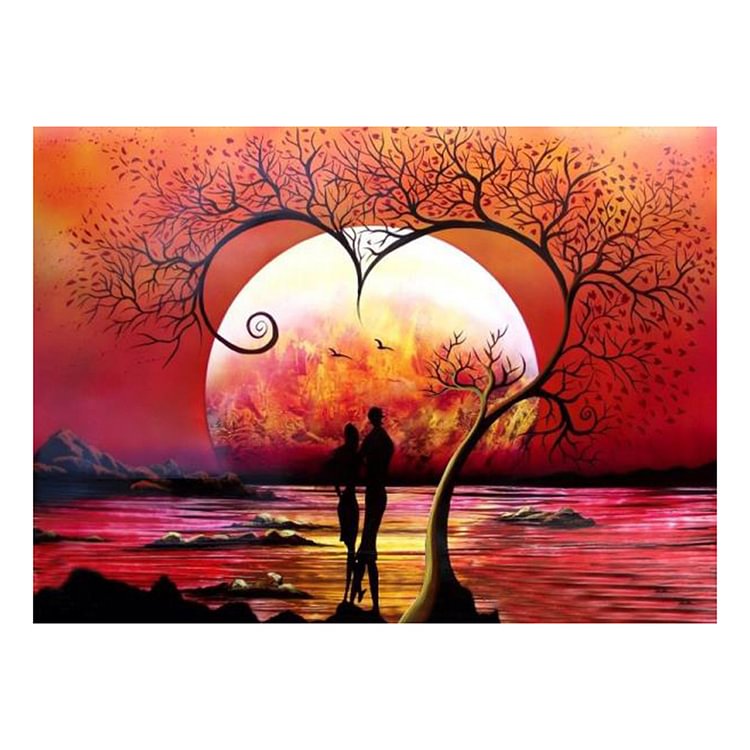 Lover - Special Shaped Diamond Painting - 30*40CM