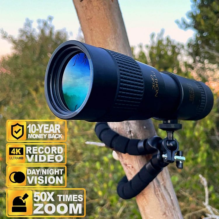 Smartphone-compatible monocular with superior color performance, high-quality glass, and up to 300x zoom-Codlins HD - Sean - Codlins